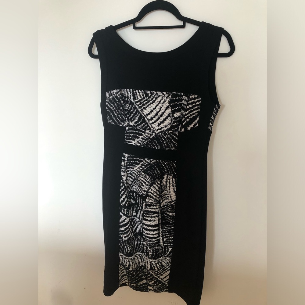 Joseph Ribkoff Sheath v-back midi dress